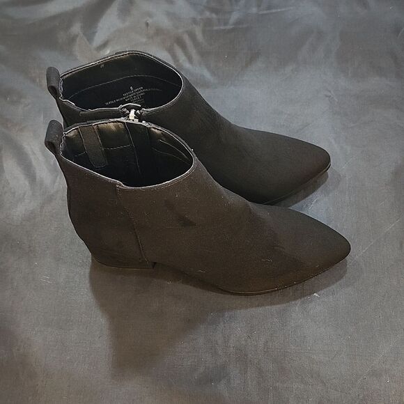A.NEW.DAY POINTED TOE LOW BLOCK-HEEL ANKLE BOOTS - Picture 4 of 16